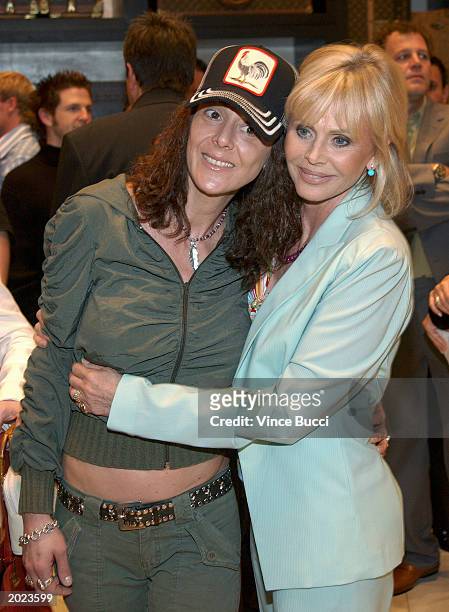 Actress Britt Ekland and daughter Victoria Sellers attend a cocktail reception at the Louis Vuitton store on Rodeo Drive in Beverly Hills, California...