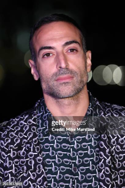 Mohammed Al Turki attends the Burberry show during London Fashion Week February 2024 at Victoria Park on February 19, 2024 in London, England.