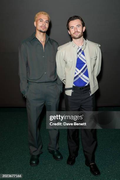 Dele Alli and Ben Chilwell attend the Burberry Winter 2024 show during London Fashion Week on February 19, 2024 in London, England.