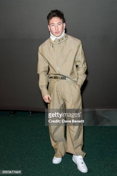Barry Keoghan attends the Burberry Winter 2024 show during London Fashion Week on February 19, 2024 in London, England.