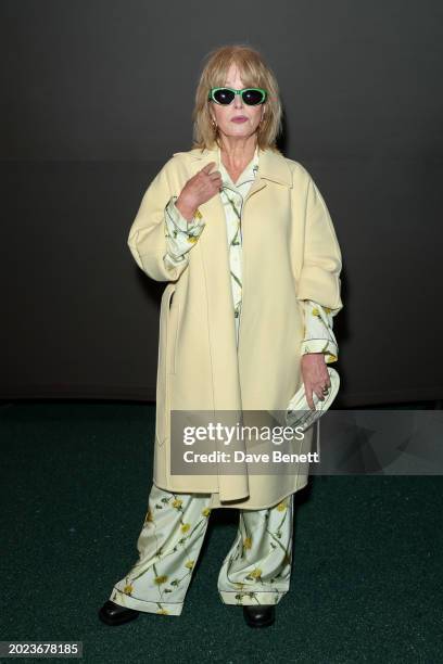 Joanna Lumley attends the Burberry Winter 2024 show during London Fashion Week on February 19, 2024 in London, England.