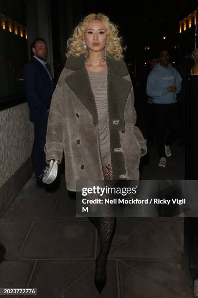 Betty Bachz at the LFW a/w : Perfect Magazine Party at Dovetale restaurant at 1 Hotel Mayfair during London Fashion Week February 2024 on February...