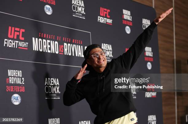February 21 Mexico City, Mexico: Edgar Chairez speaks during the UFC Fight Night press conference at Presidente Intercontinental Hotel.