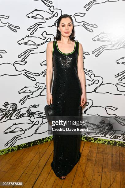 Poppy Corby-Tuech attends the Longchamp University Cocktail party at Goodenough College on February 22, 2024 in London, England.