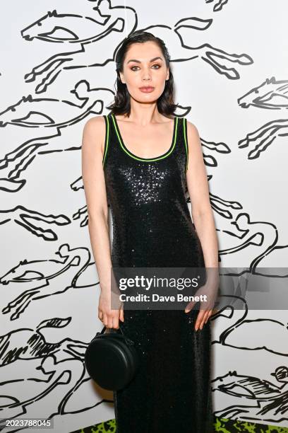 Poppy Corby-Tuech attends the Longchamp University Cocktail party at Goodenough College on February 22, 2024 in London, England.