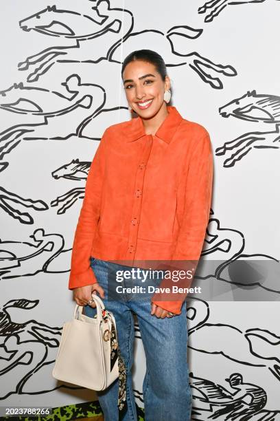 Gurlaine Kaur Garcha attends the Longchamp University Cocktail party at Goodenough College on February 22, 2024 in London, England.