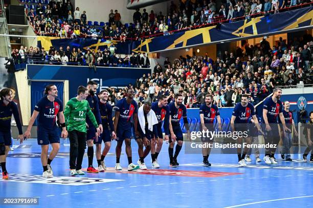 Jacob HOLM of Paris Saint Germain , Kent Robin TONNESEN of Paris Saint Germain , Andreas PALICKA of Paris Saint Germain , Wallem Konrad PELEKA of...