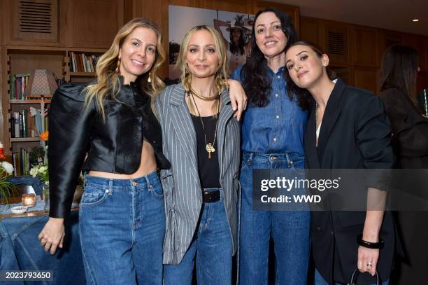 Liat Baruch, Nicole Richie, Sophia Rossi and Jamie Mizrahi at the 7 For All Mankind and Jamie Mizrahi SS24 celebration dinner held at San Vicente...