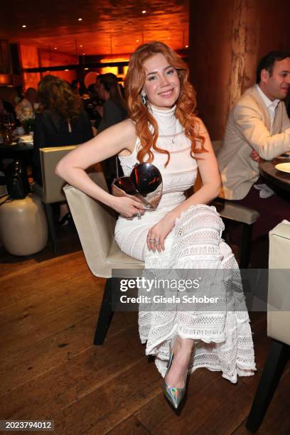 Palina Rojinski during the Nobu Munich Sushi Club Dinner on February 22, 2024 at Hotel Mandarin Oriental in Munich, Germany.