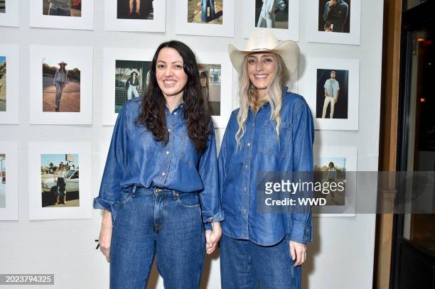 Sophia Rossi and Babs Burchfield at the 7 For All Mankind and Jamie Mizrahi SS24 celebration dinner held at San Vicente Bungalows on February 22,...