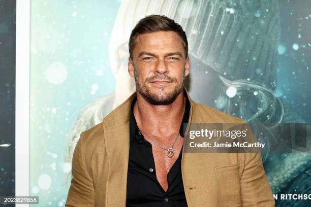 Alan Ritchson attends the Lionsgate's "Ordinary Angels" New York Premiere at SVA Theater on February 19, 2024 in New York City.