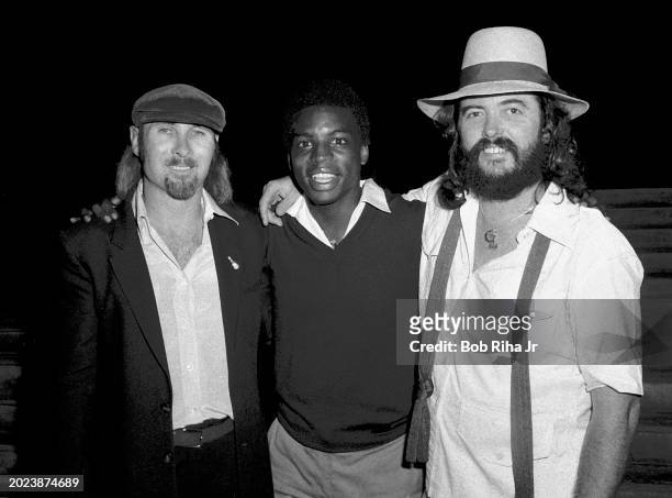 Musicians and Singers Jim Seals and Darrell Crofts With Actor Levar Burton at Seals & Crofts National Invitational, October 21, 1978 in Mission...