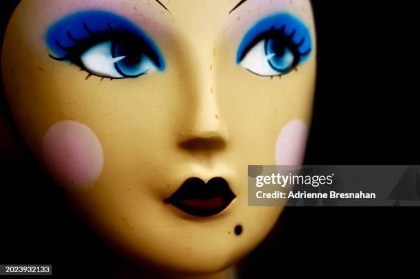 plastic doll portrait - broken doll stock pictures, royalty-free photos & images