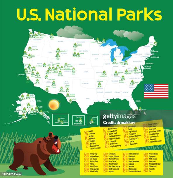 national parks of america - zion national park 幅插畫檔、美工圖案、卡通及圖標