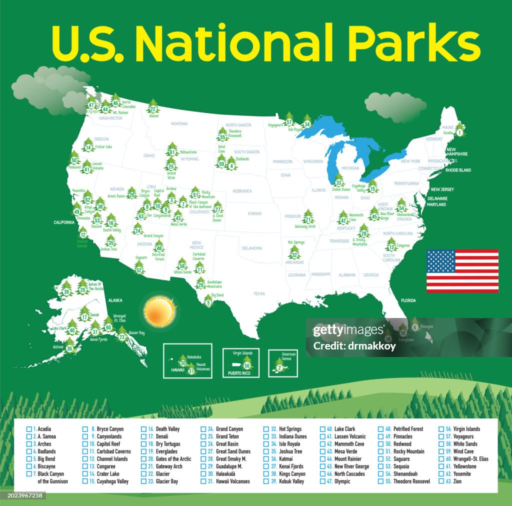 USA Park Map