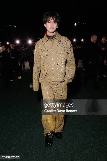 Bright aka Vachirawit Chivaaree attends the Burberry Winter 2024 show during London Fashion Week on February 19, 2024 in London, England.