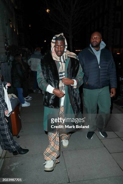 Lil Yachty attends the Burberry Winter 2024 show after party during London Fashion Week on February 19, 2024 in London, England.