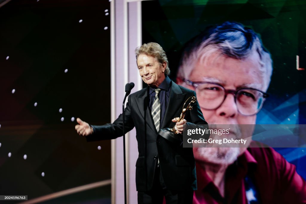 Kevin Haney Rapper Martin Short presents a lifetime achievement award to Kevin Haney at ...