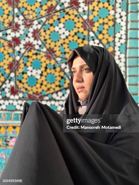 muslim woman is praying in the mosque - saudi tradition stock pictures, royalty-free photos & images