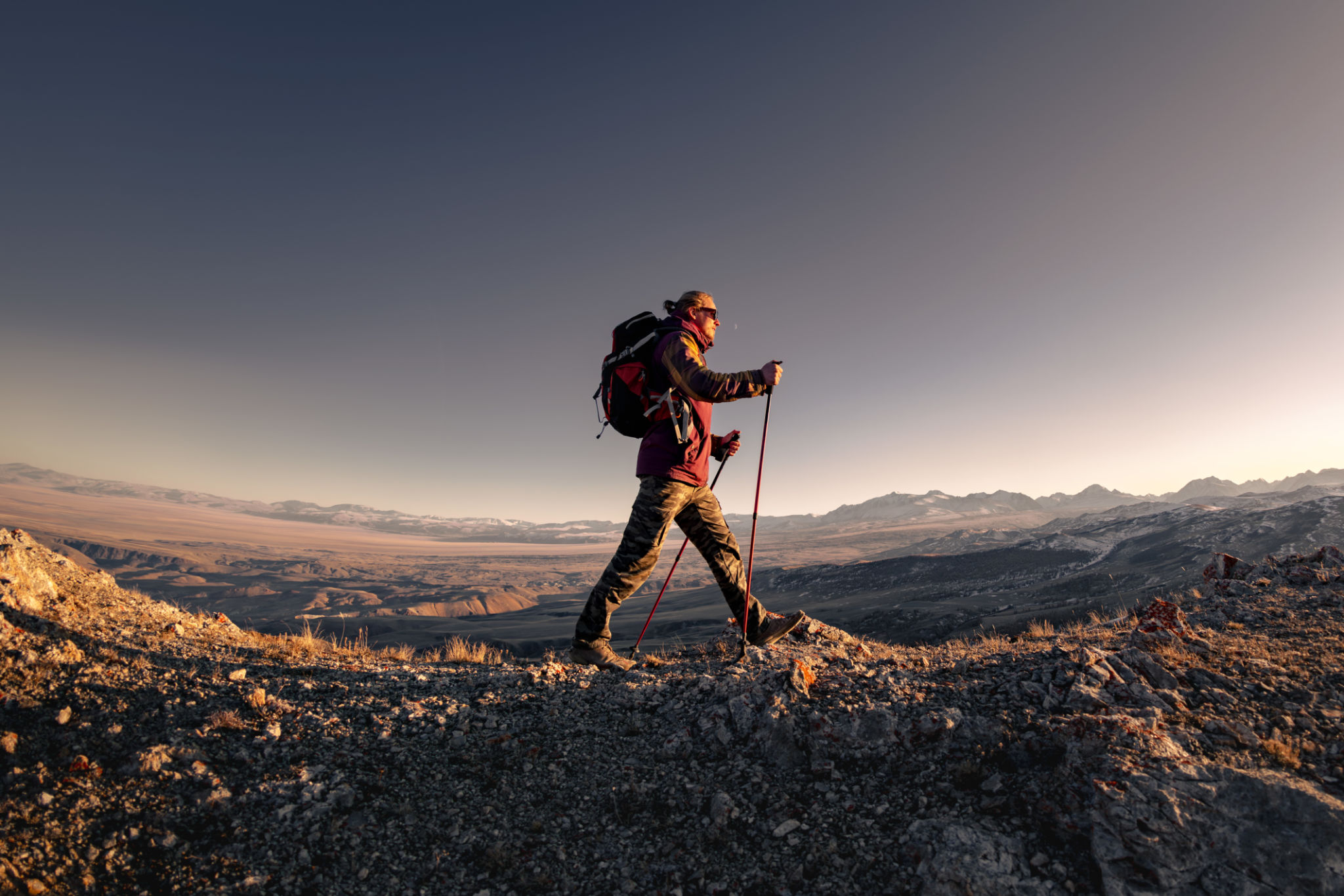 hiking mountains