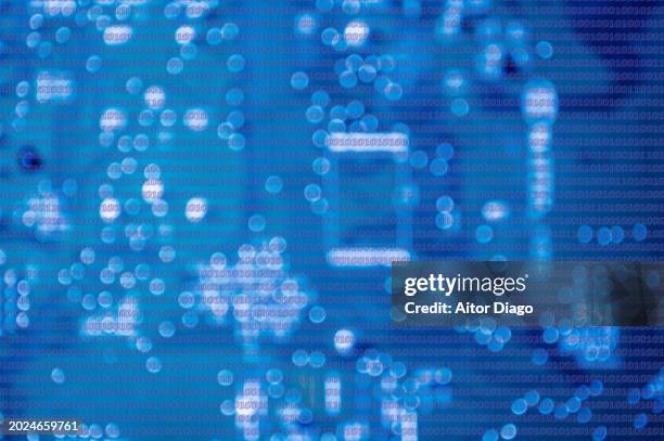 close up of a microchip. blurred image for backgrounds. ai chatbot concept. - robotics stock pictures, royalty-free photos & images
