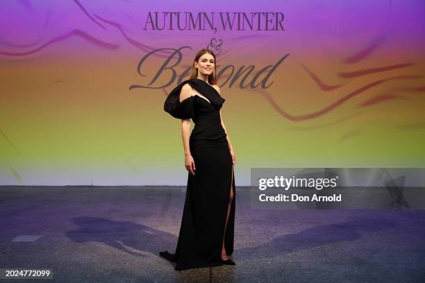 Victoria Lee attends the David Jones AW24 Season Launch 'Autumn, Winter & Beyond' on February 20, 2024 in Sydney, Australia.