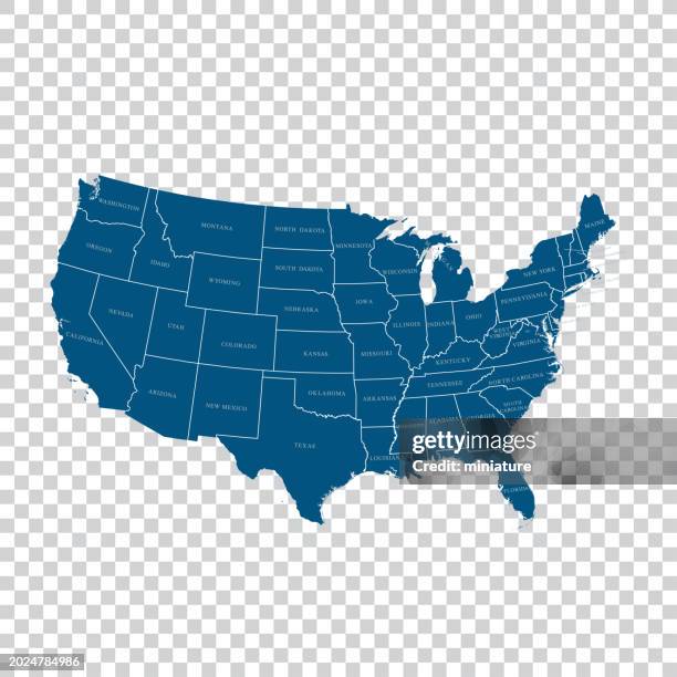 usa map - iowa v maryland stock illustrations