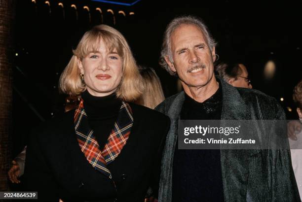 American actors Laura Dern and her father Bruce Dern attend the premiere of Lili Fini Zanuck's 'Rush' at the Hollywood Galaxy Cinema in Hollywood,...