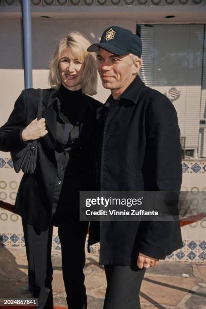 American actors Laura Dern and Billy Bob Thornton attend the premiere of Troy Miller's 'Jack Frost' at the Mann Village Theatre in Westwood,...