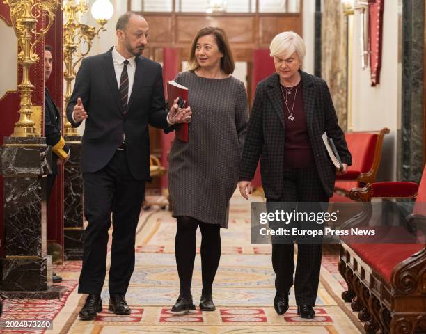 The vice president of Congress, Alfonso Rodriguez Gomez de Celis, the president of Congress, Francina Armengol, and the deputy spokeswoman of the...