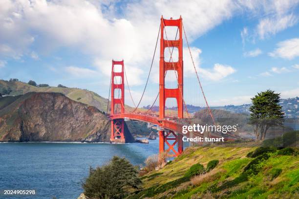 puente golden gate - puente golden gate fotografías e imágenes de stock