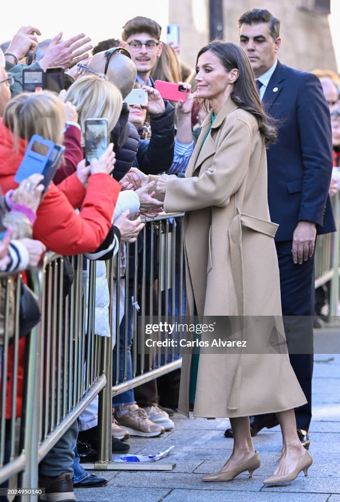 Queen Letizia Attends The Opening Ceremony Of The Talent Tour 2024 In Salamanca