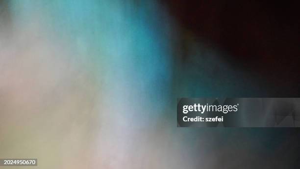 fog illuminated by lights at night - lightness darkness stock pictures, royalty-free photos & images