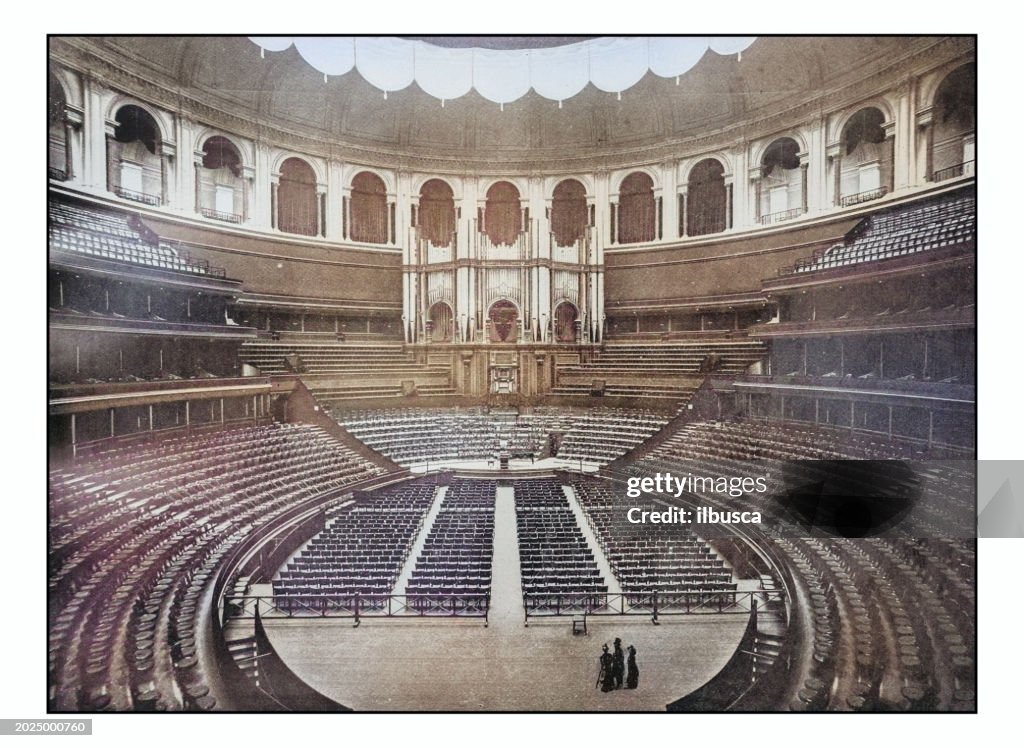 Antique Londons Photographs Interior Of Royal Albert Hall High-Res ...