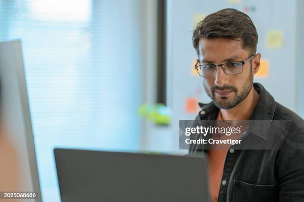 futuristic latina coder: network security & software development expertise. - data scientist stock pictures, royalty-free photos & images
