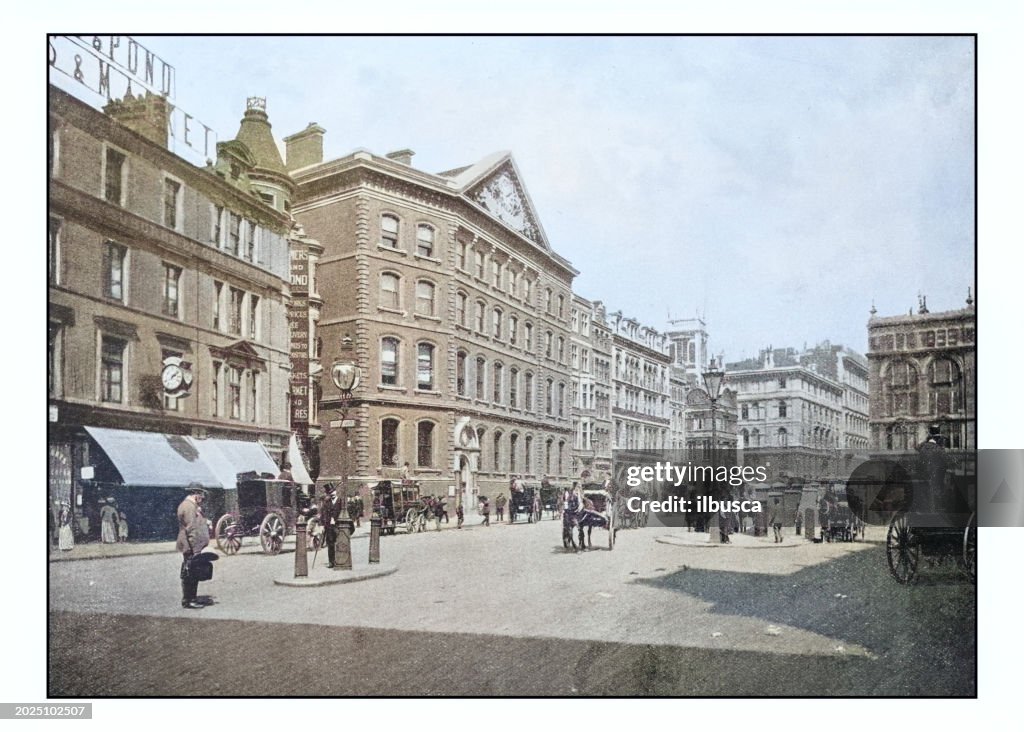 Antique London's photographs: "The Times" office, Queen Victoria Street