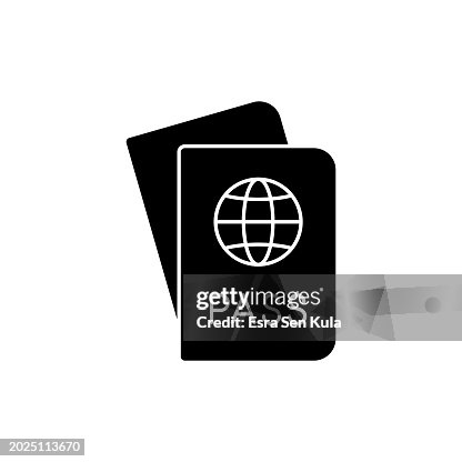 Passport solid icon design on a white background. This black flat icon suits infographics, web pages, mobile apps, UI, UX, and GUI designs. Passport solid icon design on a white background. This black flat icon suits infographics, web pages, mobile apps, UI, UX, and GUI designs.