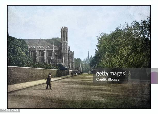 antique london's photographs: lincoln's inn fields - agricultural field photos stock illustrations