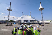 Cirque Du Soleil Sets Up Its Iconic Tent For The...
