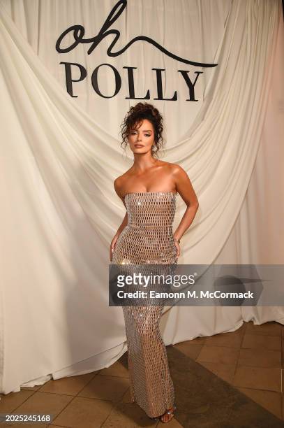 Maura Higgins attend Oh Polly's Runway Show During London Fashion Week 2024 at St. John's Hyde Park on February 17, 2024 in London, England.