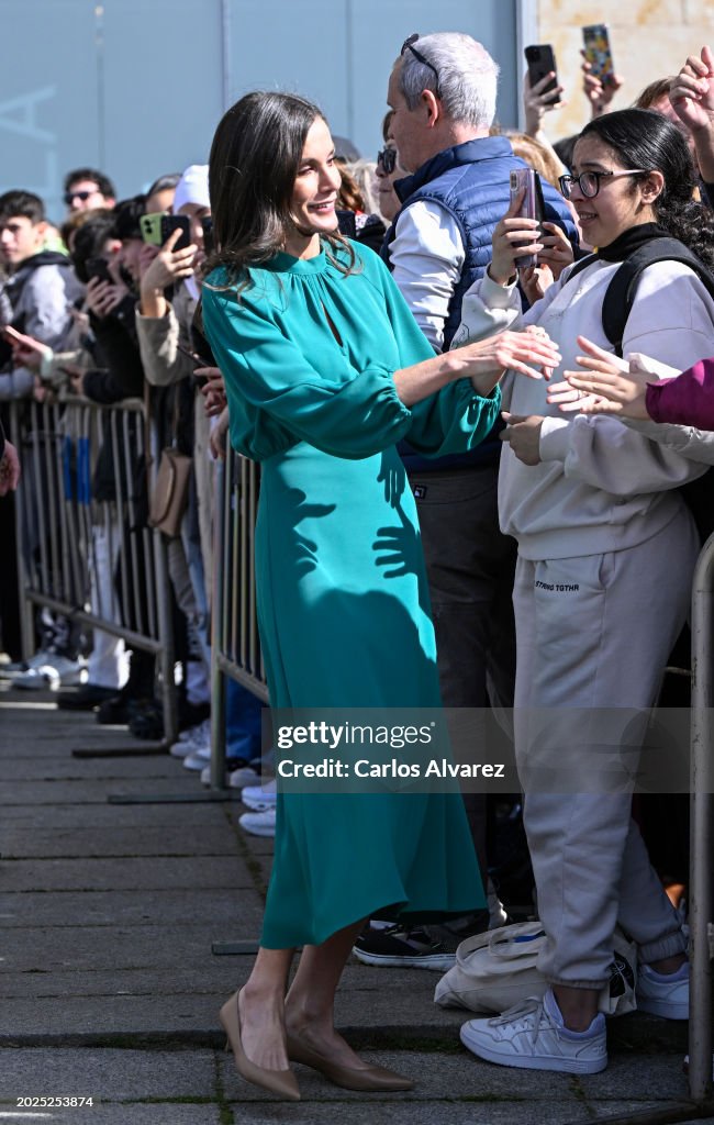 Queen Letizia Attends The Opening Ceremony Of The Talent Tour 2024 In Salamanca