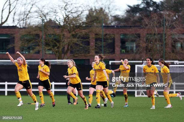 Beth Roberts, Summer Holmes, Olivia Fergusson, Beth Merrick, Katie Johnson, Ellie Wilson, Destiney Toussaint and Ania Denham of Wolverhampton...