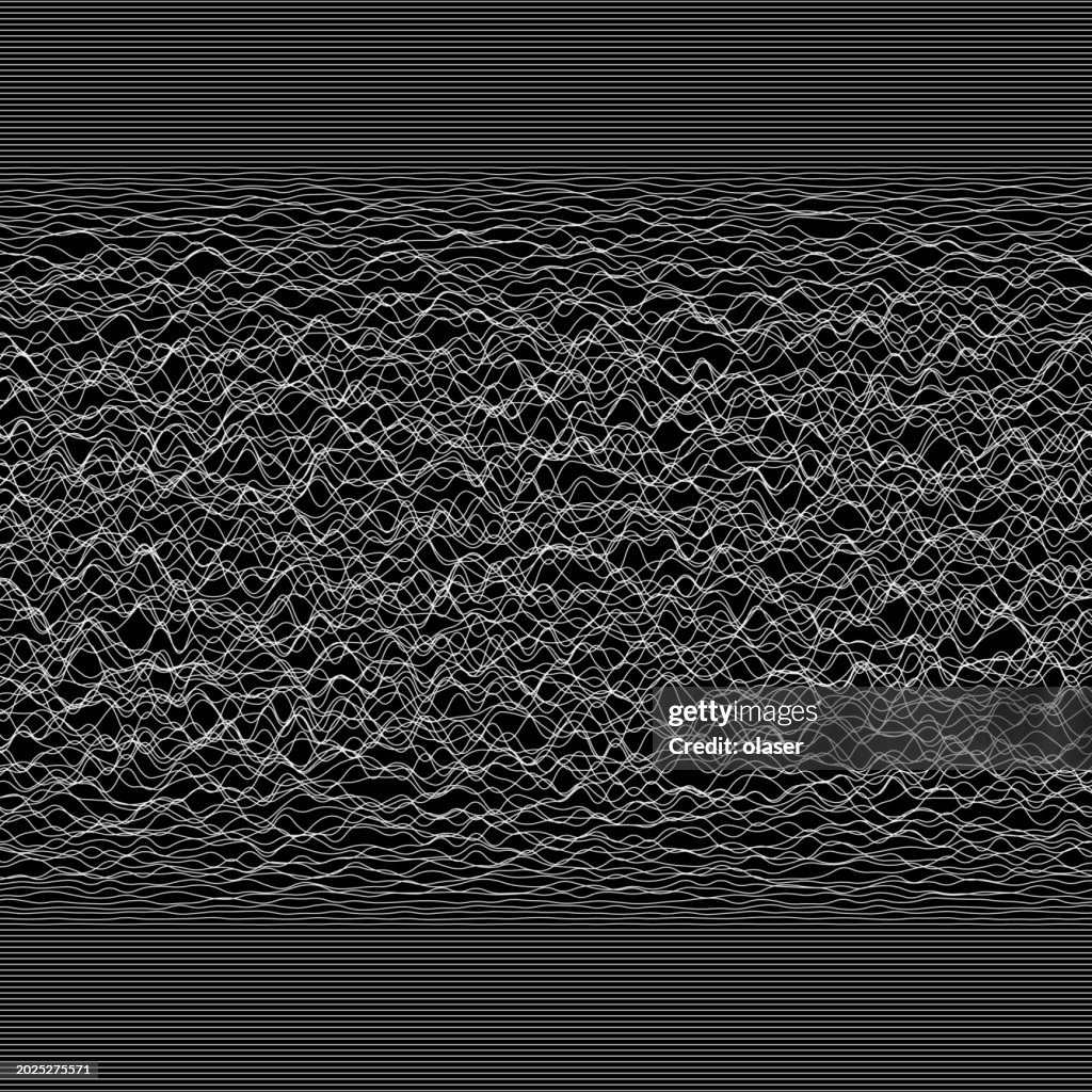 Creating Wave Lines Dynamic White Lines Creating A Wave Pattern On Black Background High ...