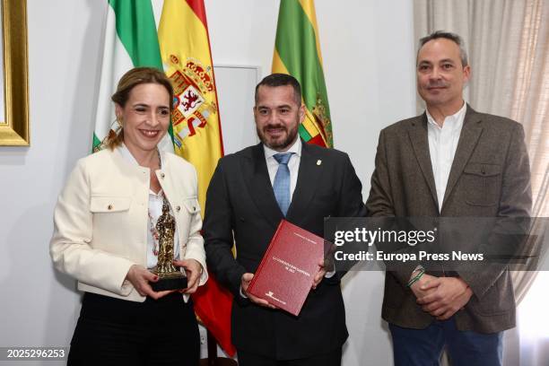 The president of the Diputacion de Cadiz, Almudena Martinez during her visit to the town hall of Paterna, on 20 February, 2024 in, Cadiz, Andalusia,...