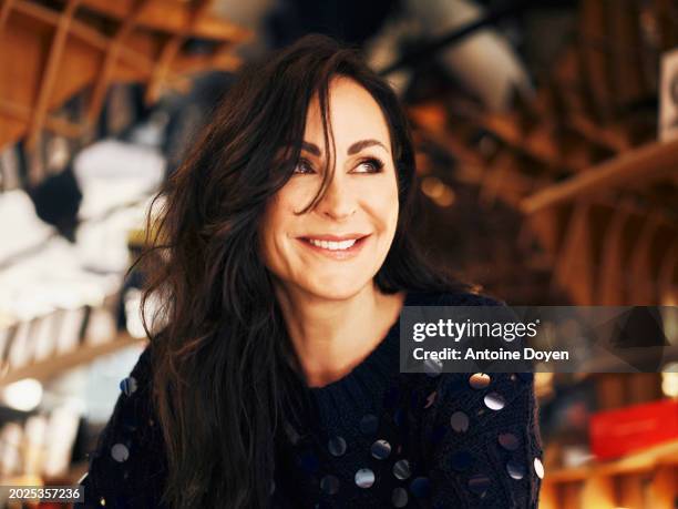 Actress Ana Milan poses for a portrait shoot on July 6, 2023 in Paris, France.