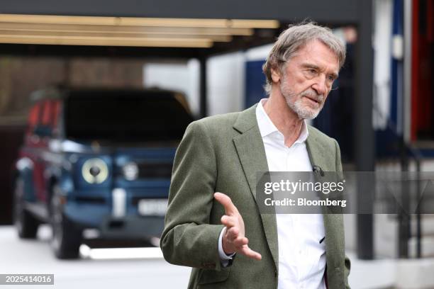 Billionaire Jim Ratcliffe, chairman and founder of Ineos Group Holdings Plc, during an unveiling of the Ineos Fusilier electric sport utility vehicle...