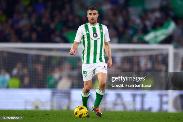 Sokratis of Real Betis in action during the LaLiga EA Sports match between Real Betis and Deportivo Alaves at Estadio Benito Villamarin on February...
