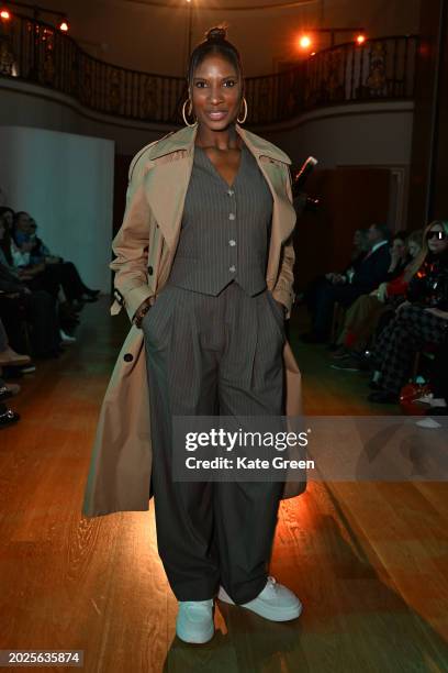 Denise Lewis attends the Leblon London Runway AW24 Showcase during London Fashion Week February 2024 at The Lansdowne Club on February 20, 2024 in...