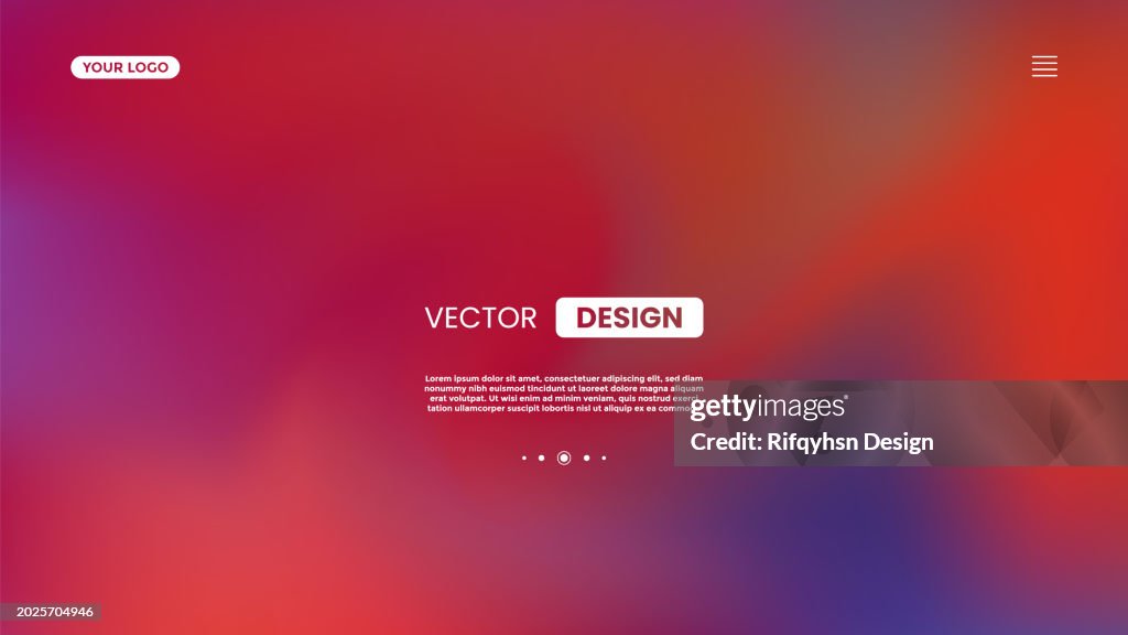 Blurred multicolours gradient abstract background for website landing page template design
