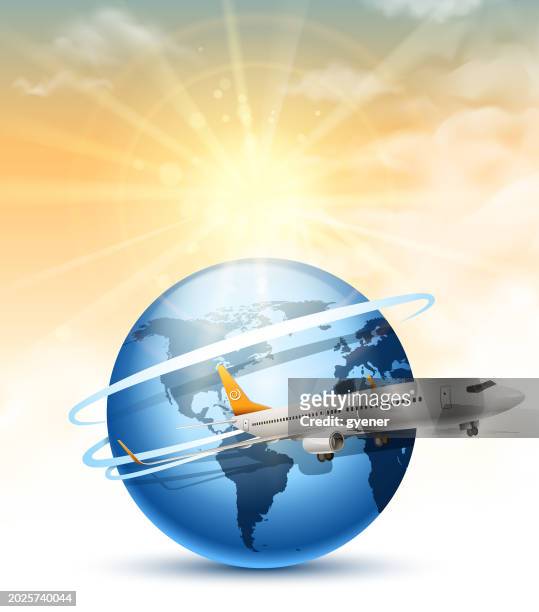flying airport - italy argentina stock illustrations